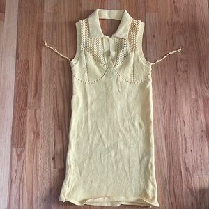 NWT yellow Zara mini dress